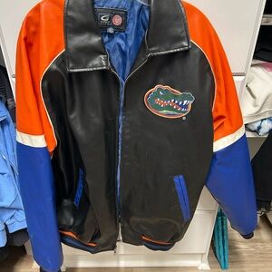 Florida Gators vintage faux leather jacket.
